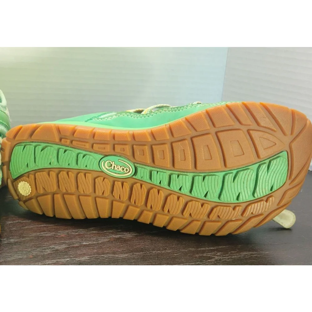 Chaco Outcross Mesh Comfort Slip On Water Shoes Kids Junior 5 Green Orange